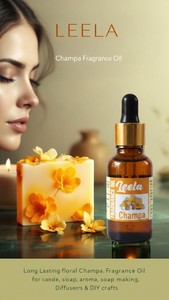 Huile parfumée Champa – Huile aromatique florale longue durée pour bougies, fabrication de savons, diffuseurs et projets de bricolage - Product Image 1