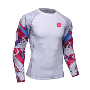 Fitness <b>Compression</b> <b>Shirts</b> <b>Men</b> Long Sleeve Solid Eco-Friendly Quick Dry Breathable Fabric Regular Fit Running Cycling Gym - Product Image 3