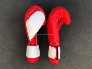 Guantes de boxeo de piel de vaca multicapa de alta densidad de 8oz, guantes impermeables para Patadas para entrenamiento al aire libre Muaythai y MMA - Product Image 2