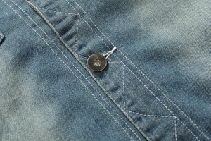 Wholesale Premium Quality Winter 100% Cotton <b>Denim</b> <b>Jacket</b> Men Casual Long Sleeve Custom Logo Lightweight Breathable - Product Image 4