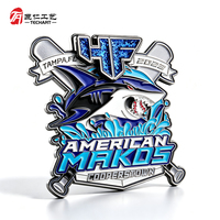 Épingles de baseball personnalisées en émail, badges d'équipe sportive, épingles de revers en métal scintillant pour souvenirs de club