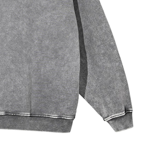 Sweat-shirts à capuche zippés pour garçons, effet vieilli, en coton lourd, style vintage, pour hommes - Product Image 6