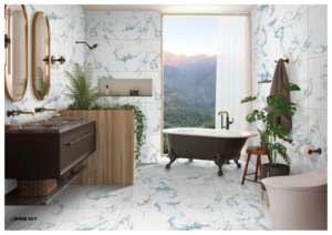 Azulejo de Porcelana de Lujo con Acabado Brillante 600x1200, Superficie de Alto Brillo Premium, Gran Tamaño, Diseño Interior y Exterior - Product Image 2