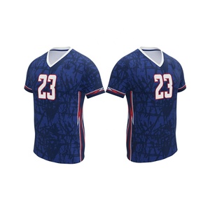 เสื้อวอลเลย์บอลออกแบบเองตามสั่งปี 2027 แฟชั่นเสื้อวอลเลย์บอลพิมพ์ลายแบบ Sublimation มีจำหน่าย - Product Image 3