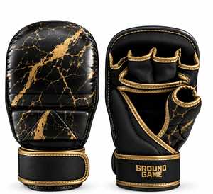 Gants de protection MMA TANVEX en cuir véritable, style dernier cri, avec sangle de poignet réglable, respirants, pour arts martiaux et boxe - Product Image 6