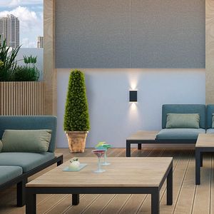 Albero di Bosso Artificiale da 3 Piedi con Vaso in Cemento per Decorazione Giardino - Product Image 3