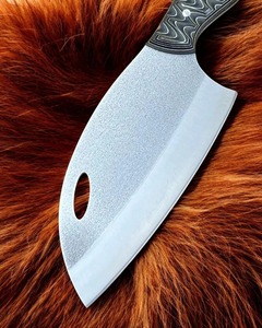 Cuchillo de Chef Ambidiestro Hecho a Mano, Acero Inoxidable, Mango de Micarta, Funda de Cuero, Diseño Moderno, Apto para Lavavajillas, Personalizable - Product Image 3