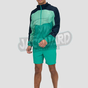 Ensemble court deux pièces pour homme de qualité supérieure, streetwear, veste coupe-vent réfléchissante 3M, survêtement pour homme, ensemble d'été - Product Image 2