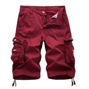 Men <b>Cargo</b> <b>Shorts</b> Solid Color Canvas Mid Waist Zipper Fly Casual Bermuda <b>Shorts</b> with Pockets Breathable <b>Lightweight</b> - Product Image 3