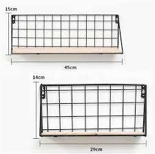 Estante de pared nórdico simple para sala de estar, estantería de metal y hierro con características decorativas de India Home Decor - Product Image 4