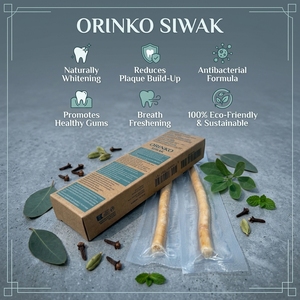 Orinko Siwak Miswak – Lot de 2 bâtonnets d'hygiène buccale à base de plantes, conçus pour le nettoyage quotidien des dents, utilisation confortable et soin des gencives - Product Image 5