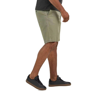 Men's Olive Green Cotton Canvas Bermuda <b>Shorts</b> with Pockets Button Fly Casual Style Mid Waist <b>Quick</b> <b>Dry</b> Vintage - Product Image 3