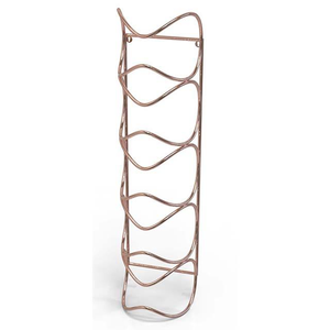 Porte-bouteilles mural en métal cylindrique moderne et pliable pour le rangement des bouteilles de vin et des verres, idéal pour les bars et les fêtes, accès facile - Product Image 5
