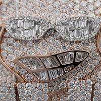 Pendentif Hip Hop Iced Out pour Rapper, en Argent Sterling de Haute Qualité, entièrement serti de Moissanite VVS, avec sertissage mosaïque