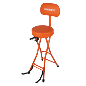 Taburete Metálico para Guitarra 5Core, Silla Acolchada de 3.15 Pulgadas con Respaldo, Plegable, con Reposapiés Integrado - Product Image 2