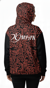 Hoodie unisexe surdimensionné brodé style streetwear contemporain avec impression par sublimation intégrale pour un usage quotidien - Product Image 3