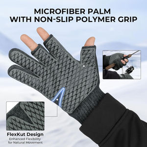 Guantes de Pesca Antideslizantes con Palma Texturizada, Resistentes a Cortes, Duraderos, para Procesamiento de Mariscos y Uso en Exteriores - Product Image 3