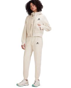 Chándal con capucha y cremallera corta para mujer Hawk Eye Sports con forro polar ecológico para patrón sólido para deportes de invierno - Product Image 1