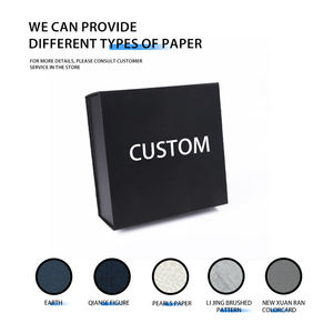 Custom Recyclable Foldable Magnetic Paper Folder with Hot Stamping Embossed Packaging for Clothing <b>Socks</b> Jewelry - Product Image 2