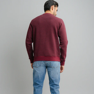 Sudadera Roja con Cuello Redondo para Hombre 2025, con Logotipo Personalizado, Tejido Grueso de 400 g/m², Forro Polar, Talla XS, Estampado, Oferta Limitada - Product Image 5