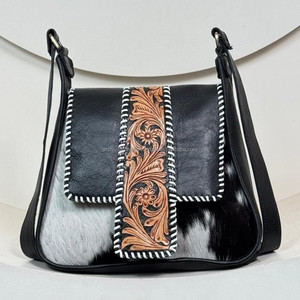 Sacs à main tendance personnalisés à quantité minimale de commande bas Sac à bandoulière en cuir repoussé à la main Sac à bandoulière en cuir de vachette de luxe pour femmes - Product Image 5