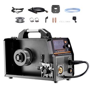 Poste à souder MIG synergique 160A 4-en-1 (MIG gaz/MIG fil fourré/électrode/TIG Lift) multiprocessus 110V/250A, sortie nominale 250A - Product Image 1