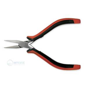 Pince à bec long extra longue de 6 pouces en acier inoxydable, pince à bec fin de précision avec poignée ergonomique antidérapante et souple - Product Image 1