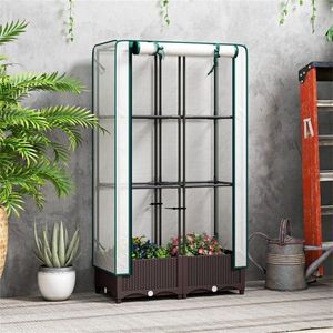 Mini Serra Portatile in PE per Coltivazione Idroponica Interna ed Esterna con Telaio in Acciaio o Plastica - Product Image 2