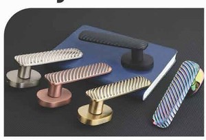 Premium Modern Brass Mortise Door <b>Handle</b> Set Antique Graphite Black CP Z Black PVD Gold Rose Gold Finish Heavy Duty <b>Lock</b> - Product Image 4