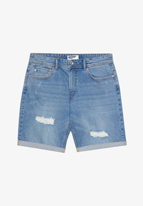 Pantalones Cortos de Mezclilla para Hombre, 100% Algodón, Transpirables, Corte Recto, Última Moda, Estilo Urbano, Lavado Claro, Verano - Product Image 5