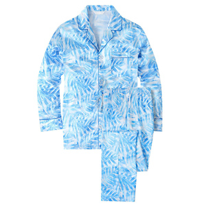 Ensemble de pyjama en satin décontracté pour homme, nouveau style, hiver, thermique, respirant, séchage rapide, 2 pièces, manches longues, 100% soie, vêtements de maison - Product Image 3