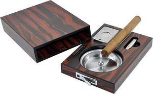 High Quality Modern Design Natural Wood Eco-friendly Durable Luxury Portable Desktop <b>Ashtray</b> Universal Overseas Hot Selling - Product Image 5