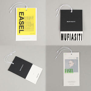 Étiquettes suspendues en papier multicolores personnalisées pour vêtements, marquage de mode haut de gamme - Product Image 5