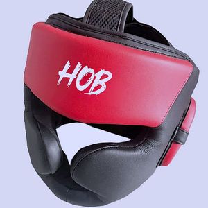 Protector de Cabeza para Boxeo HOB, Cuero PU Rojo, Unisex, Adulto, Casco Deportivo Protector, Impresión por Transferencia de Calor, Cierre de Velcro - Product Image 4