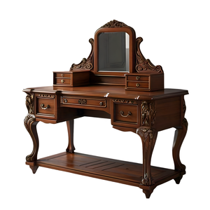 <b>Dressing</b> Table with Matching <b>Stool</b> and Drawers Furniture From Solid Wood Console Tables Dresser From Solid Wood High Quality Bes - Product Image 1