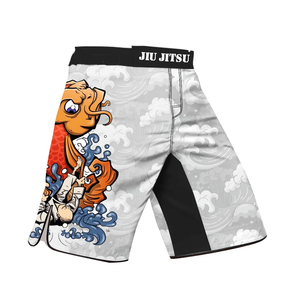 Pantalones cortos de alto estiramiento para artes marciales, grappling, kickboxing, jiu jitsu, BJJ, lucha, muay thai, MMA - Product Image 1