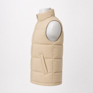 Winter 2026 Mens Canvas Casual Glossy Bubble <b>Vest</b> Waterproof Sleeveless <b>Puffer</b> <b>Jacket</b> Custom Logo Breathable Warm Lightweight - Product Image 4