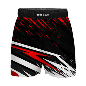 Ensemble de survêtement de lutte personnalisé noir et rouge respirant 100 % coton, sublimé, avec logo personnalisé pour l'entraînement de lutte - Product Image 3
