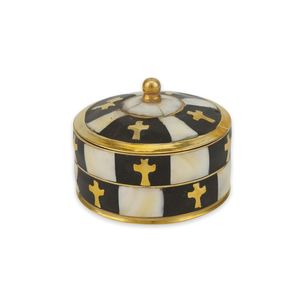 Best Seller Luxury Shell Inlay Trinket <b>Box</b> Set Decorative Jewelry Storage Round Organizer Premium Home Decor Gift Item Case - Product Image 3