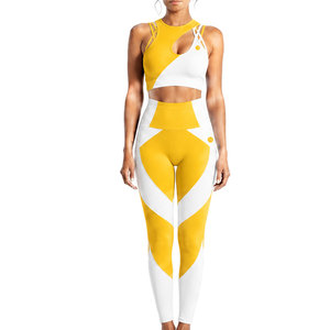 Ensemble de sport élégant pour les cours de fitness et les séances d'entraînement - Best-seller - Ensemble de gym côtelé sans coutures pour femmes - Product Image 1