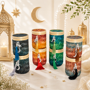 Eco Friendly Bamboo <b>Box</b> Gergean Ramadan <b>Storage</b> Basket Handmade Decorative Bamboo <b>Box</b> Factory Supplier - Product Image 5