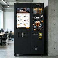 Máquina expendedora de café de grano a taza TCN Barista Quality, de pie, para interiores, totalmente automática, estación de espresso caliente para negocios
