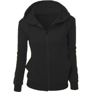 Sudadera con capucha y cremallera de forro polar extragrande para mujer, de manga larga, estilo athleisure para invierno - Product Image 4