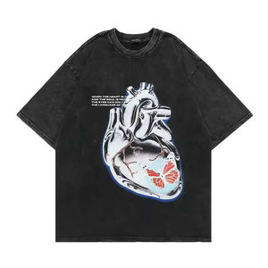 Camiseta Extra Grande con Logotipo Personalizado, 100% Algodón, Unisex, Diseño Gráfico, Venta al Por Mayor, DTG, DTF, OEM - Product Image 1