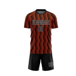 Uniforme de Fútbol Estampado en Poliéster para Adultos, Secado Rápido, Transpirable, Conjunto Deportivo de Manga Corta, Superventas - Product Image 2