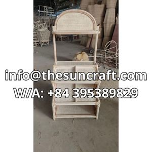 Carrito de Mercado Rodante de Mimbre Hecho a Mano, la Mejor Opción, Carrito de Compras para Niños, Carrito de Juego de Mimbre con Ruedas, Juguete de Simulación para Interiores y Exteriores - Product Image 6