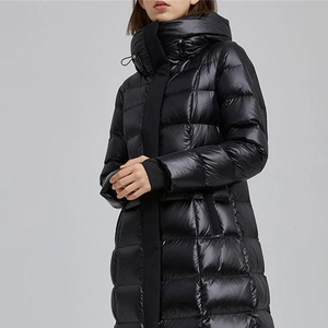 Solid International Perfect Everyday Fit Fully Windproof Highly Warm Comfort <b>Soft</b> Quilted Long Length Hooded 70% <b>Men's</b> - Product Image 2