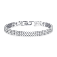 Nouveau Bracelet Tennis Élastique en Zircon Coréen 2026 pour Femme, Style Tendance Luxe Léger, Bijou Électroplaqué B86 Anniversaire