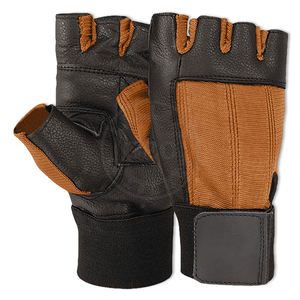 Guantes de Cuero Unisex para Levantamiento de Pesas con Soporte para Muñeca, para Gimnasio, Fisicoculturismo y Entrenamiento - Product Image 1