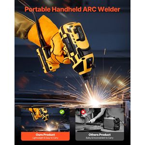 Saldatrice ad Arco Portatile 20-120A con Regolazione a 5 Livelli di Corrente, Inverter IGBT 110V, Saldatrice Manuale ad Arco per Metalli - Product Image 2